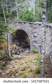 Carriage Road Bridge In Acadia National Park In Maine