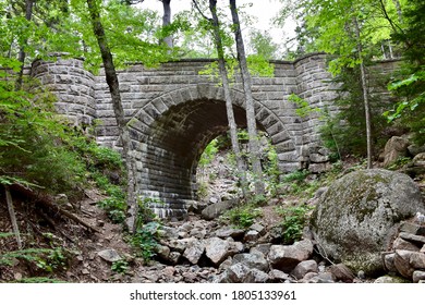 Carriage Road Bridge In Acadia National Park