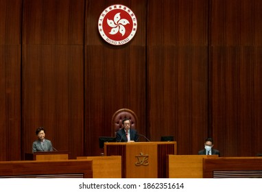 Carrie Lam, Hong Kong's Chief Executive, Delivers Her Annual Policy Address At The Legislative Council Building On November 25, 2020, In Hong Kong