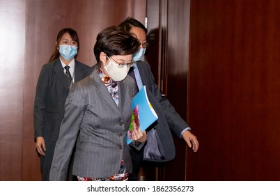 Carrie Lam, Hong Kong's Chief Executive, Delivers Her Annual Policy Address At The Legislative Council Building On November 25, 2020, In Hong Kong