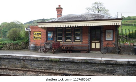 Carrog Railway Station With It's Old World Charm. May 8 2018 - Carrog, Wales, UK.