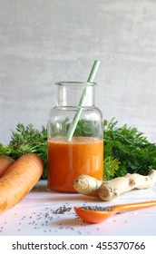 Carrot Banana Smoothie With Ginger
