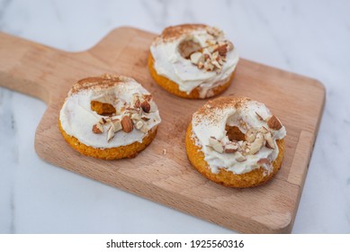 Carrot Cake Donuts For Easter