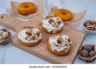 Carrot Cake Donuts For Easter