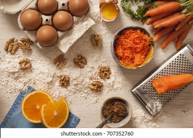 Carrot Cake ingredients