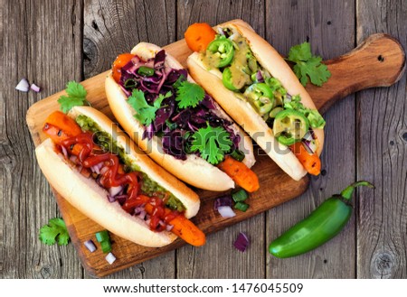 Image, Stock Photo Carrot Dog vegetarian hot dog