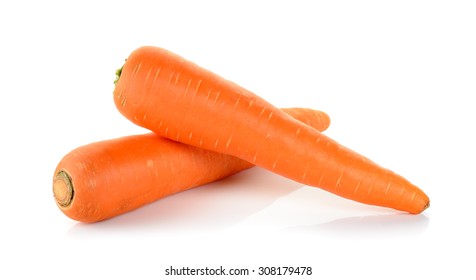 Carrot isolated on the white background . - Shutterstock ID 308179478