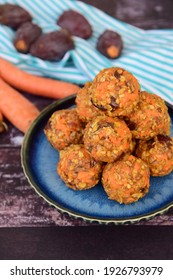 Carrot Oat Date Energy Balls. Gluten Free And Vegan Food