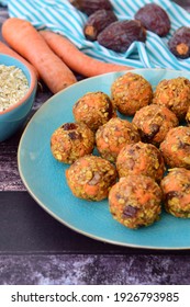 Carrot Oat Date Energy Balls. Gluten Free And Vegan Food