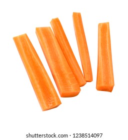 Carrot Sticks Isolated