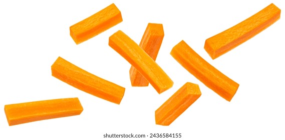 Carrot sticks isolated on white background - Powered by Shutterstock