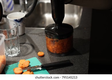 Carrots In A Mini Chopper