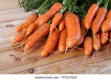Carrots on table