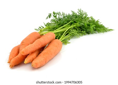 Carrots On A White Background