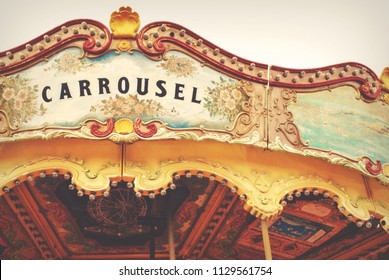 Carrousel In An Amusement Park