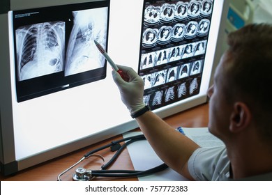 Carrying Out A Description Of The Radiographs Of A Patient With COPD