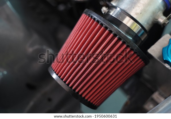 Car\'s engine air filter\
intake