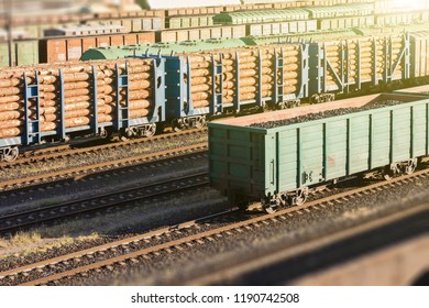 Cars Loaded Wood Transportation Wood By Stock Photo 1190742508 