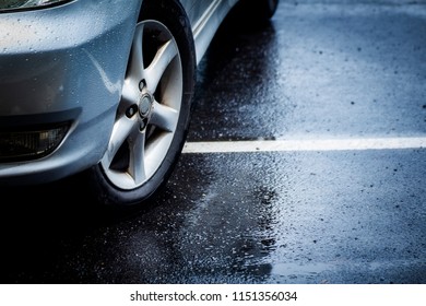 Cars On Wet Roads Road Safety Stock Photo 1151356034 | Shutterstock