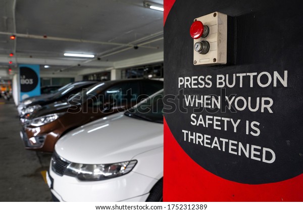 Cars at Parking Space\
with Panic Button