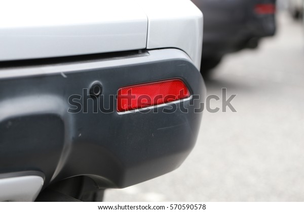 Car's rear bumper
details