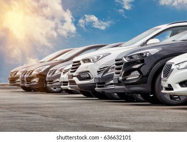 Cars For Sale Stock Lot Row  Car Dealer Inventory
