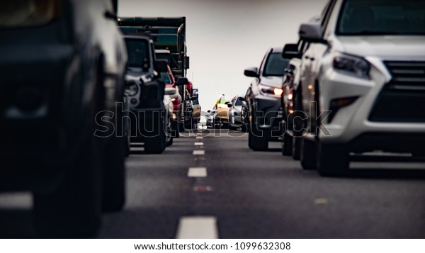 Cars Stuck In\
Traffic