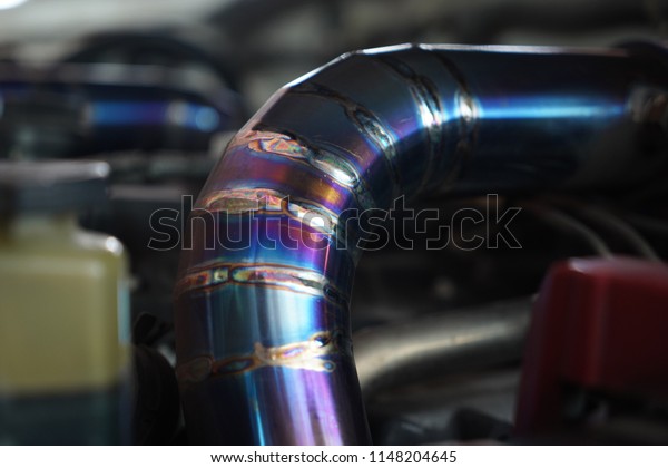 Car's titanium tube ,
engine air filter