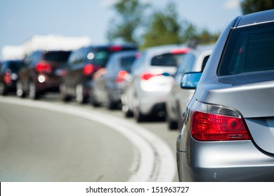 cars in a tourist traffic jam - Shutterstock ID 151963727