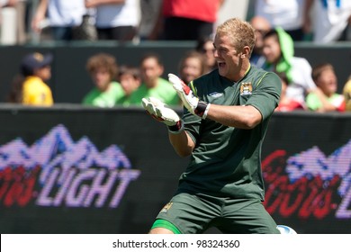 CARSON, CA. - July 24: Manchester City FC G Joe Hart #25 During The World Football Challenge Game On July 24 2011 At The Home Depot Center In Carson, Ca.