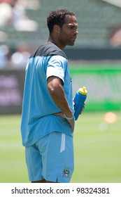 CARSON, CA. - July 24: Manchester City FC Defender Joleon Lescott #19 Before The World Football Challenge Game On July 24 2011 At The Home Depot Center, In Carson, Ca.