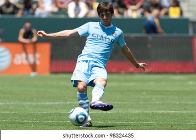 CARSON, CA. - July 24: Manchester City FC M David Silva #21 In Action During The World Football Challenge Game On July 24 2011 At The Home Depot Center In Carson, Ca.