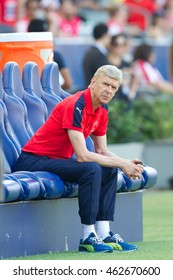 CARSON, CA - JULY 31: Arsenal Manager Arsene Wenger During The Friendly Soccer Game Between Chivas Guadalajara And Arsenal At The StubHub Center.