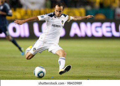 CARSON, CA. - MAY 14:  Los Angeles Galaxy F Landon Donovan #10 In Action During The MLS Game On May 14 2011 At The Home Depot Center.