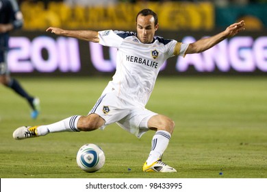 CARSON, CA. - MAY 14:  Los Angeles Galaxy F Landon Donovan #10 In Action During The MLS Game On May 14 2011 At The Home Depot Center.