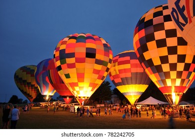 Carson City, Michigan / United States June 07 2014: The Balloon Festival