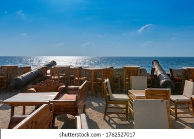 Cartagena De Indias, Colombia - 05/29/2018: A View Of Cafe Del Mar, An Iconic And Famous Bar