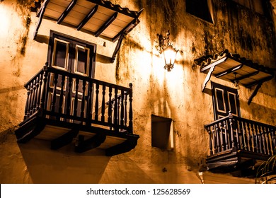 Cartagena De Indias At Night, Colombia