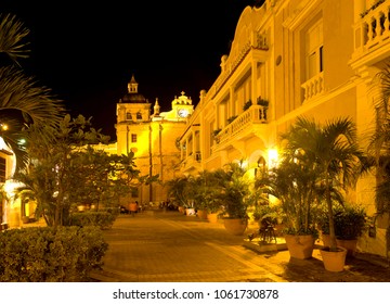 Cartagena Night Cities Of Colombia