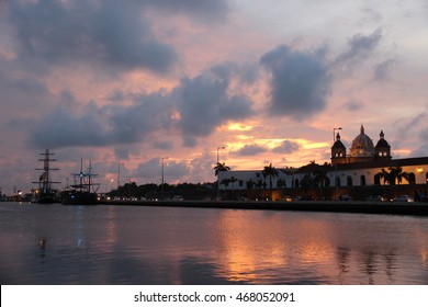 Cartegena At Sunset