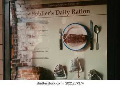 Carteret County, North Carolina, In The United States - July 28, 2021 : Fort Macon State Park