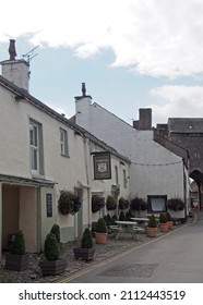 Cartmel, Cumbria, United Kingdom - 16 September 2021: The Cavendish Arms Pub And Restaurant In Cartmel Cumbria