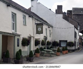 Cartmel, Cumbria, United Kingdom - 16 September 2021: The Cavendish Arms Pub And Restaurant In Cartmel Cumbria