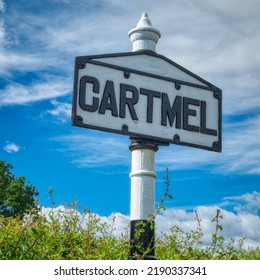 Cartmel Village Road Sign, Cumbria England