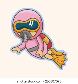 Diver Cartoon Images, Stock Photos & Vectors | Shutterstock