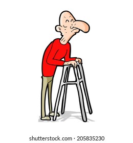 cartoon-old-man-walking-frame-260nw-2058