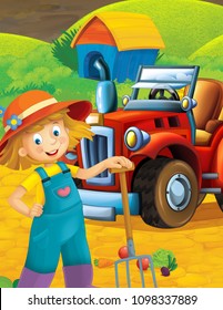 Tractor Girl Images, Stock Photos & Vectors | Shutterstock