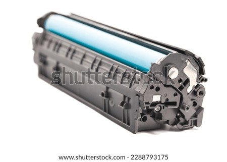 Cartridge for laser printer isolated on white background