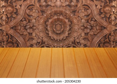 Carved On Wood Background Stock Photo 205304230 | Shutterstock