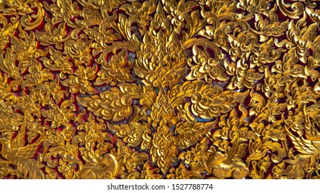 Carved Wooden Doors Thai Pattern Painted Stock Photo 1527788774 ...